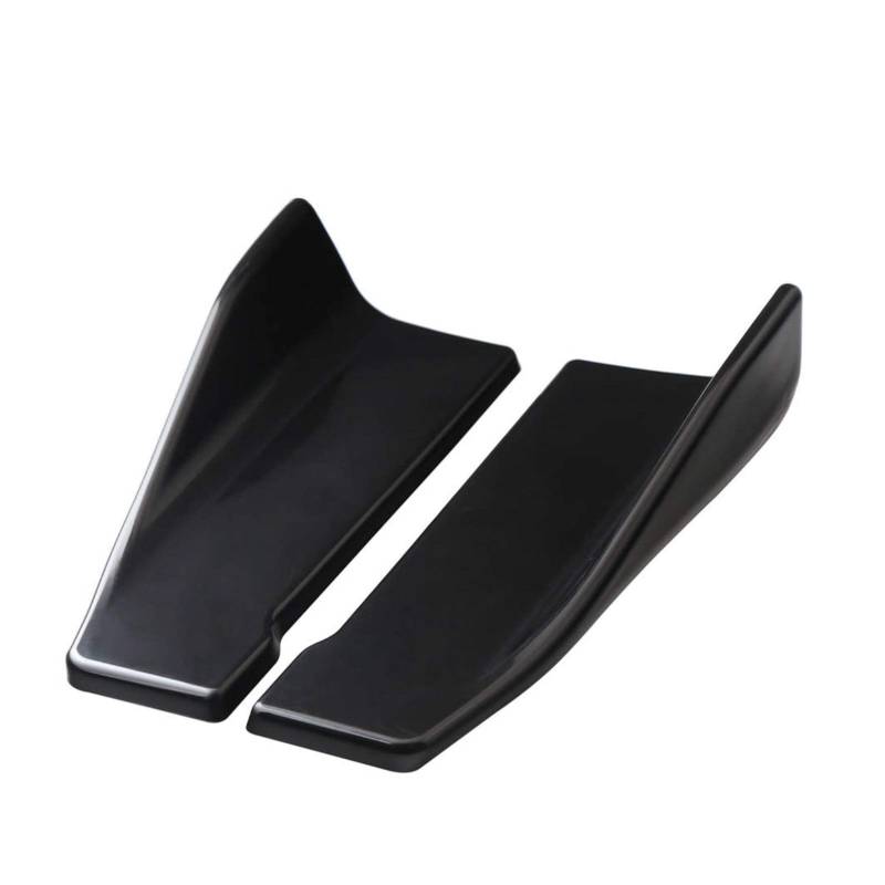 ZAPYVET 2 STÜCKE Universal Auto Stoßstange Spoiler Hinten Lippe Winkel Splitter Winglet Flügel Auto Anti-crash Modifizierte Auto Karosserie Seitenschweller Oc11 Autospoilerverkleidung(35cm bright blac von ZAPYVET
