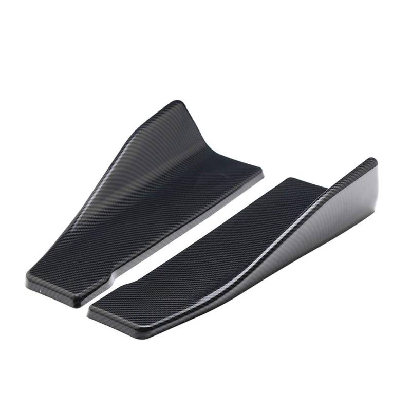 ZAPYVET 2 STÜCKE Universal Auto Stoßstange Spoiler Hinten Lippe Winkel Splitter Winglet Flügel Auto Anti-crash Modifizierte Auto Karosserie Seitenschweller Oc11 Autospoilerverkleidung(35cm carbon patt von ZAPYVET
