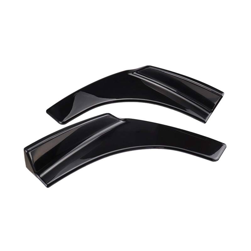 ZAPYVET 2 STÜCKE Universal Frontstoßstange Lip Splitter Deflektor Spoiler Scratch Flügel Schaufeln Stoßstange Deflektor Schutz Canard Lip Autospoilerverkleidung(Black) von ZAPYVET