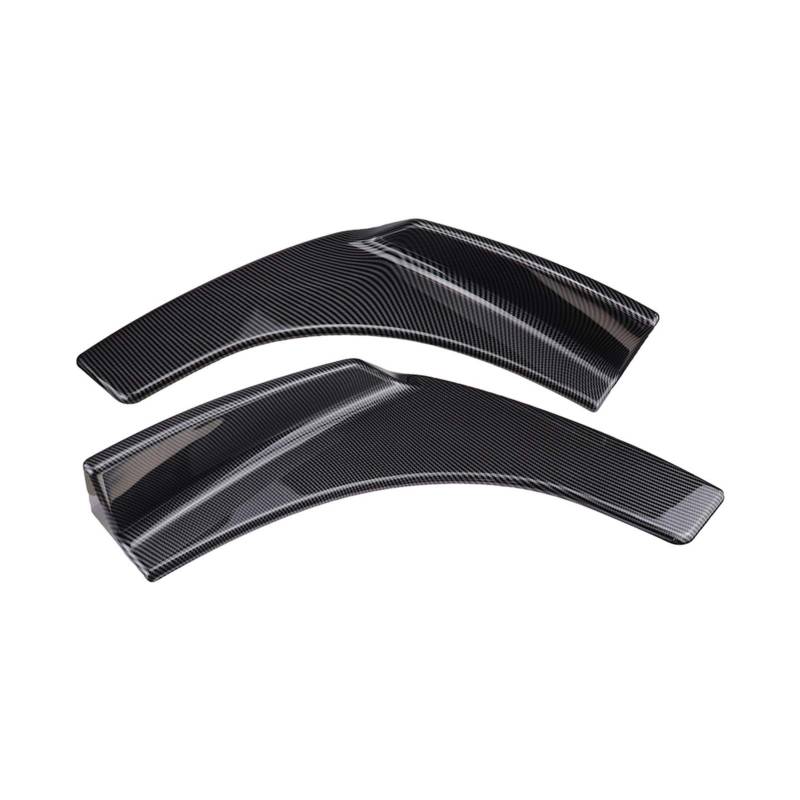 ZAPYVET 2 STÜCKE Universal Frontstoßstange Lip Splitter Deflektor Spoiler Scratch Flügel Schaufeln Stoßstange Deflektor Schutz Canard Lip Autospoilerverkleidung(Carbon Fiber) von ZAPYVET