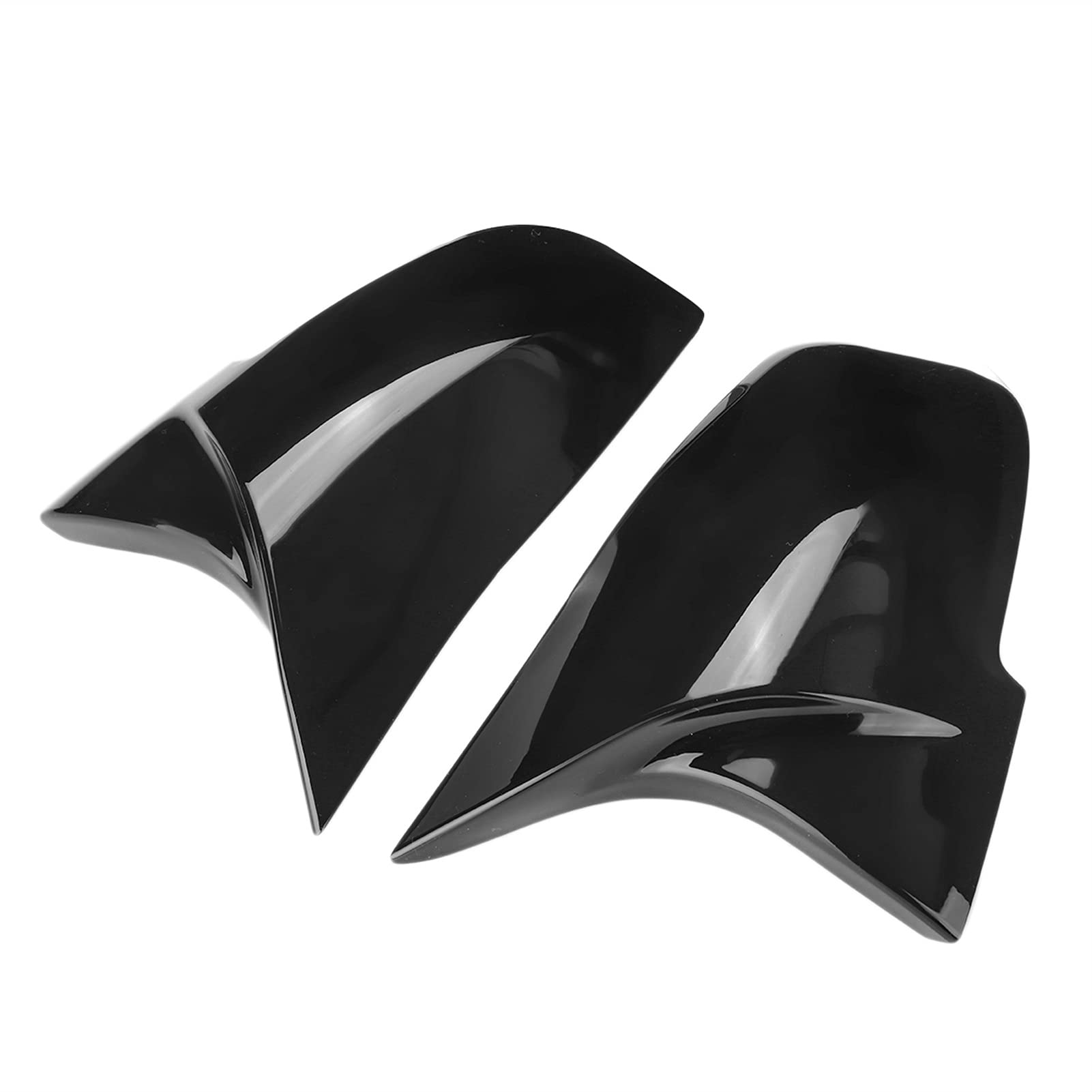 ZAPYVET 2 Stück M Style Auto-Rückspiegel-Abdeckkappen Seitentür-Spiegelkappen-Abdeckungen, for, F21 F22 F30 F32 F33 F34 F35 F36 E84 2012-2019 Autospiegelabdeckungen(Glossy Black) von ZAPYVET