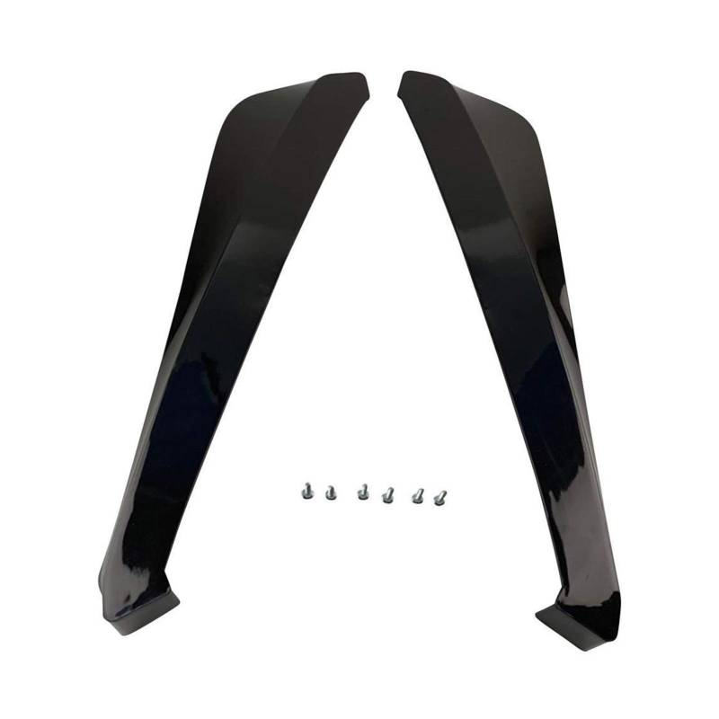 ZAPYVET 2 stücke Auto Heckstoßstange Universal Heckspoilerlippe Anti-Crash-Diffusor Lip Wrap Winkel Splitter Protector Autoteile Autospoilerverkleidung(Black) von ZAPYVET