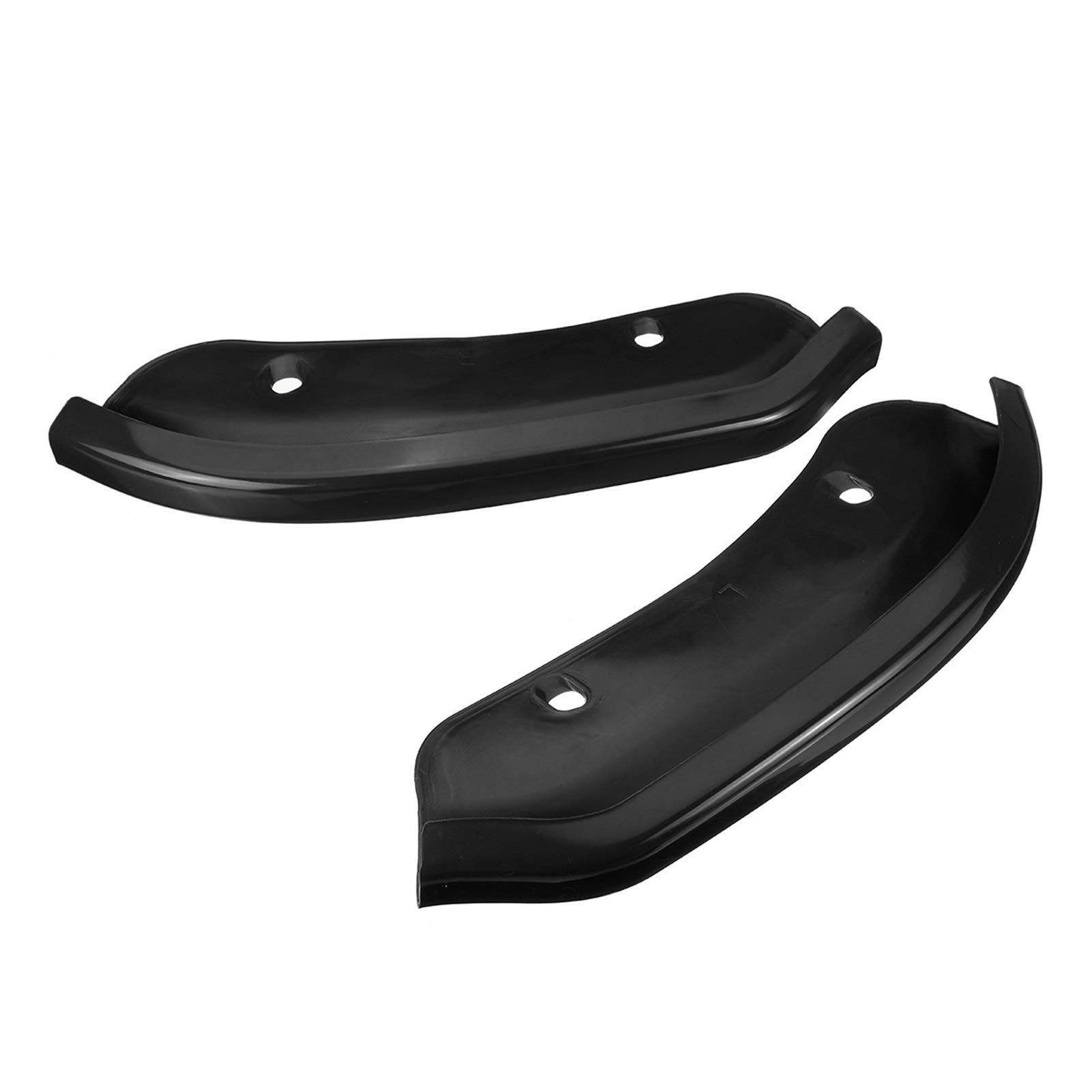 ZAPYVET 2-teiliges Auto-Frontstoßstangen-Lippensplitter-Schutz-Diffusor-Spoiler-Seitenschutzabdeckung, for Dodge, Challenger SRT Scat Pack 2015-2020 Autospoilerverkleidung(Black) von ZAPYVET