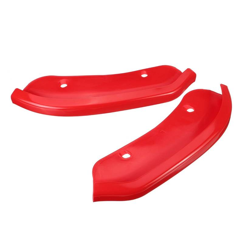ZAPYVET 2-teiliges Auto-Frontstoßstangen-Lippensplitter-Schutz-Diffusor-Spoiler-Seitenschutzabdeckung, for Dodge, Challenger SRT Scat Pack 2015-2020 Autospoilerverkleidung(Red) von ZAPYVET