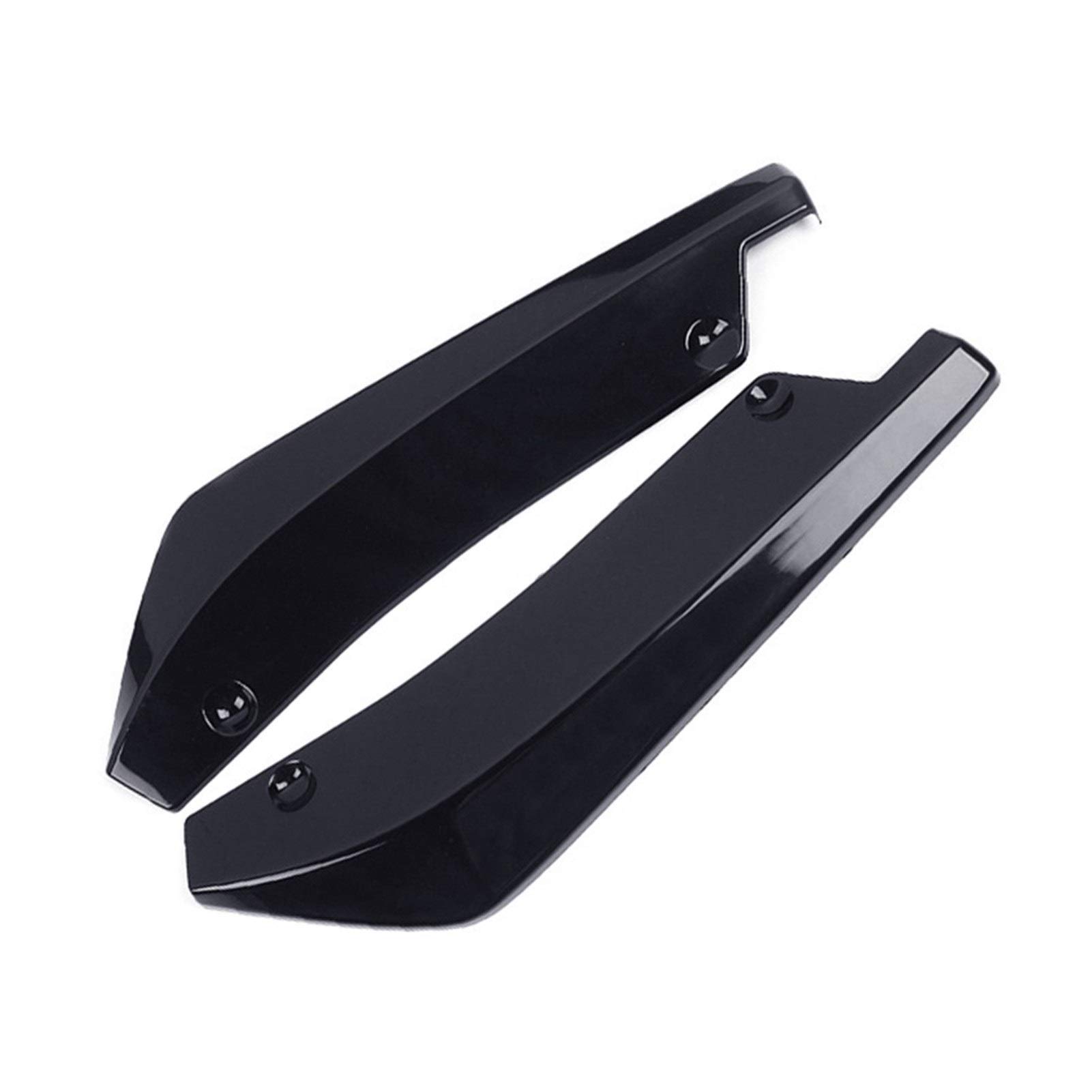 ZAPYVET 2Pcs Universal Auto Hintere Stoßstange Lip Diffusor Splitter Spoiler Scratch Protector Außen Autospoilerverkleidung(Black) von ZAPYVET