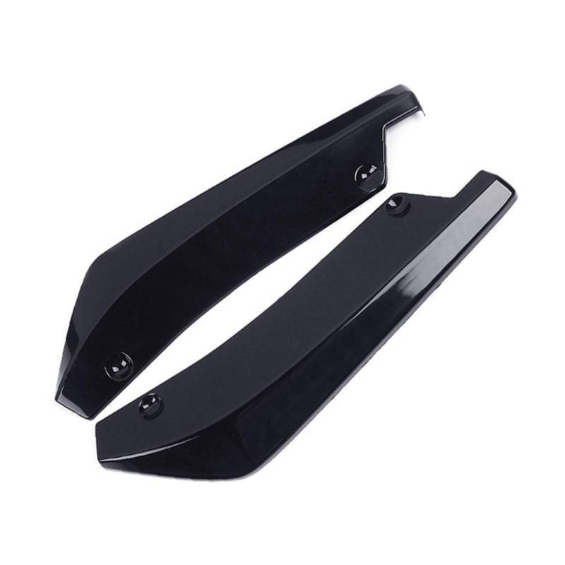 ZAPYVET 2Pcs Universal Auto Hintere Stoßstange Lip Diffusor Splitter Spoiler Scratch Protector Außen Autospoilerverkleidung(Black) von ZAPYVET