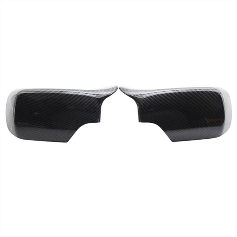 ZAPYVET 2X Car Side Rear View Mirror Cover Cap Shell Replacement, for, E46 E39 1998-2005 Autospiegelabdeckungen(Carbon Fiber Look) von ZAPYVET