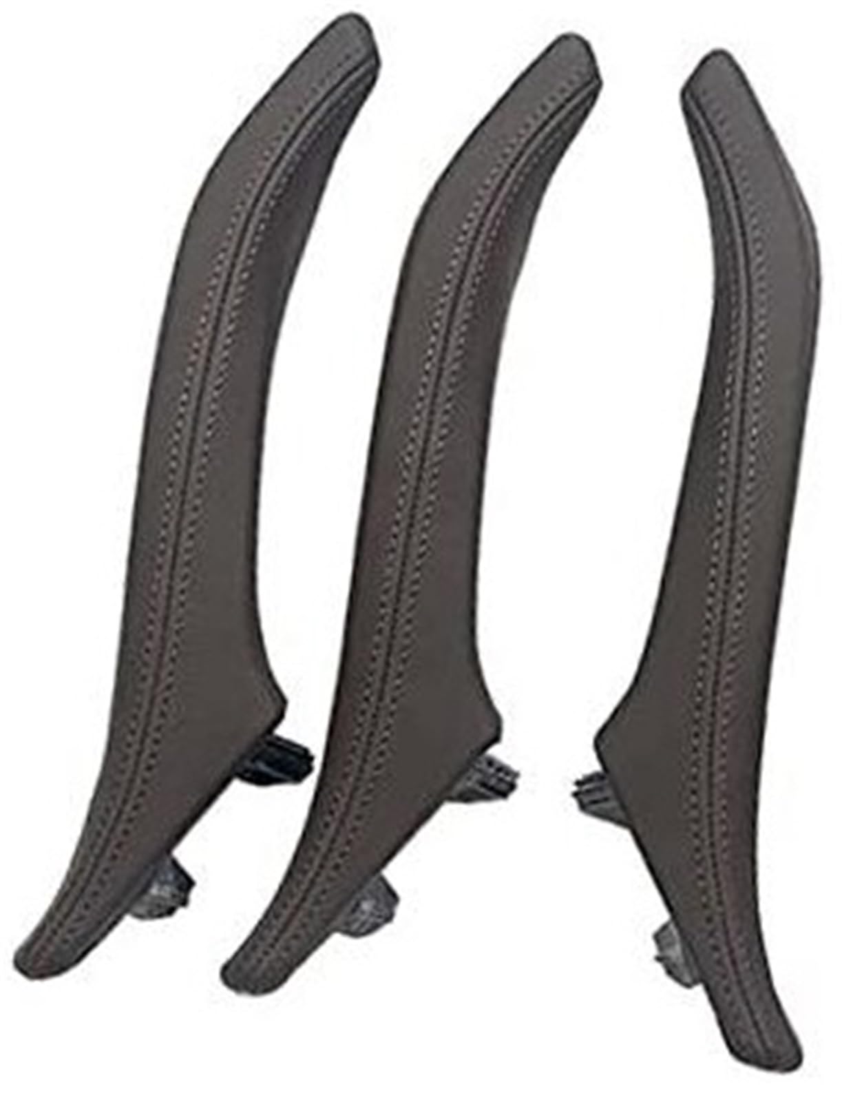 ZAPYVET 3 Stück Innentürgriff mit Ledergriffabdeckung, for, 5er F10 F11 520i 523i 525i 528i 535i Auto-Innentürgriff(Moka) von ZAPYVET