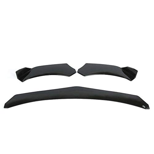 ZAPYVET 3Pcs Universal Front Stoßstange Lip Spoiler Splitter Protector Schutz Körper Trim Einstellbare Winkel 3-Stufen Autospoilerverkleidung ZAPYVET 3Pcs Universal Front Stoßstange Lip Spoiler Splitter Protector Schutz Körper Trim Einstellbare Winkel 3-Stufen Autospoilerverkleidung von ZAPYVET