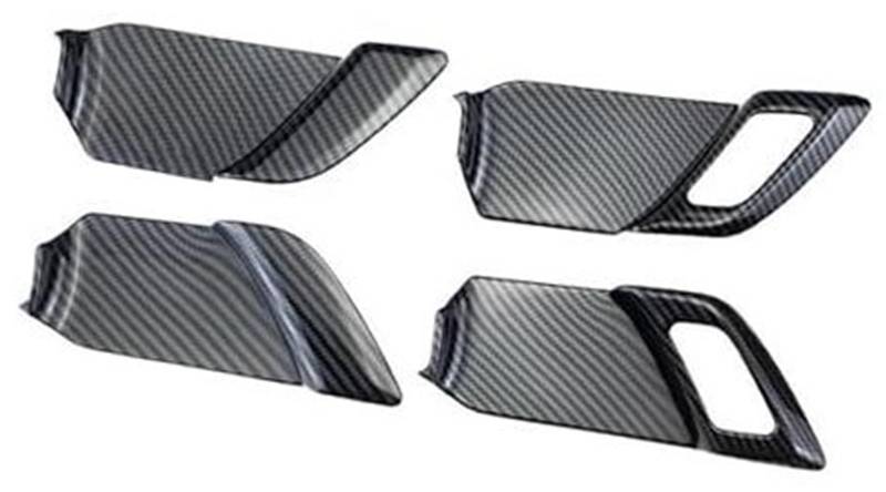 ZAPYVET 4 Stück innere Türgriffabdeckung innen, for Toyota, for Prius 2023 2024, Auto-Ersatzaufkleber, Zubehör Auto-Innentürgriff(Black High Configuration) von ZAPYVET
