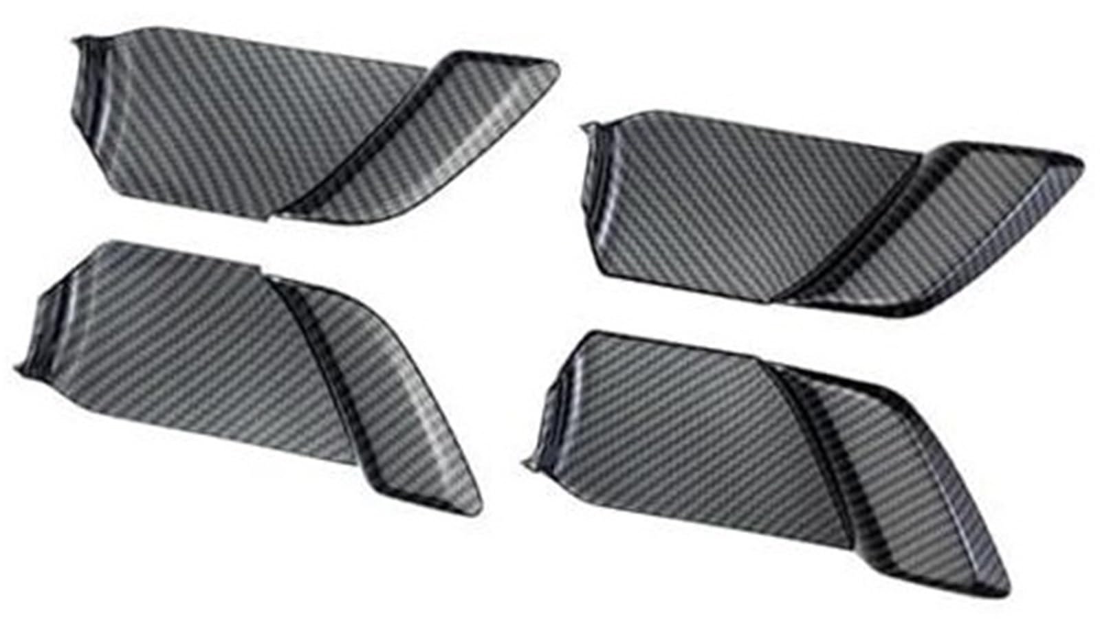 ZAPYVET 4 Stück innere Türgriffabdeckung innen, for Toyota, for Prius 2023 2024, Auto-Ersatzaufkleber, Zubehör Auto-Innentürgriff(Black Low Configuration) von ZAPYVET