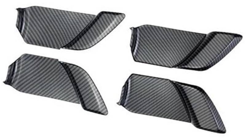 ZAPYVET 4 Stück innere Türgriffabdeckung innen, for Toyota, for Prius 2023 2024, Auto-Ersatzaufkleber, Zubehör Auto-Innentürgriff(Black Low Configuration) von ZAPYVET