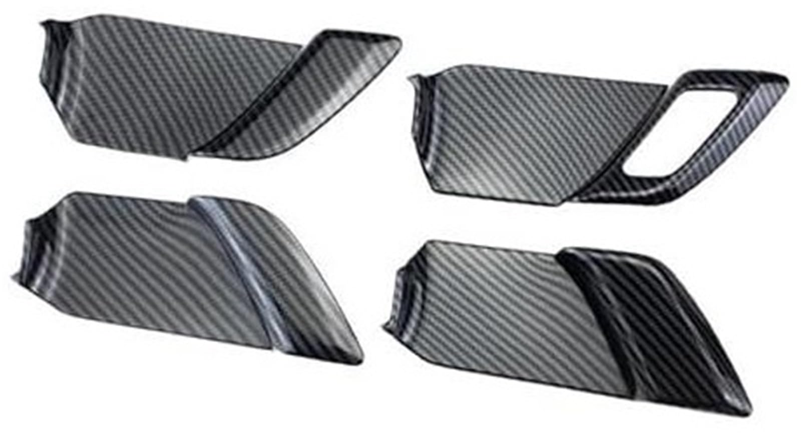 ZAPYVET 4 Stück innere Türgriffabdeckung innen, for Toyota, for Prius 2023 2024, Auto-Ersatzaufkleber, Zubehör Auto-Innentürgriff(Black Z - Left Drive) von ZAPYVET