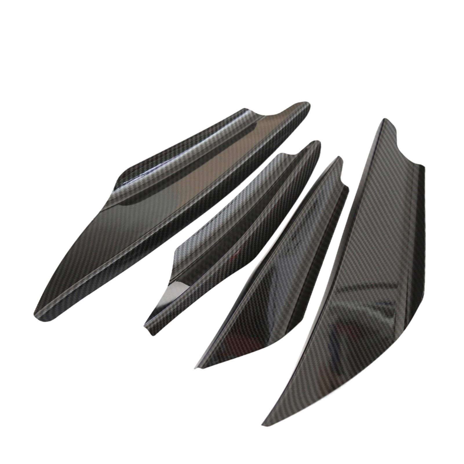 ZAPYVET 4 Stücke Glänzend Carbon Faser Muster Auto Front Stoßstange Flossen Spoiler Flügel Lip Splitter Körper Splitter Spoiler Canards Sport Stil Autospoilerverkleidung ZAPYVET 4 Stücke Glänzend Carbon Faser Muster Auto Front Stoßstange Flossen Spoiler Flügel Lip Splitter Körper Splitter Spoiler Canards Sport Stil Autospoilerverkleidung von ZAPYVET