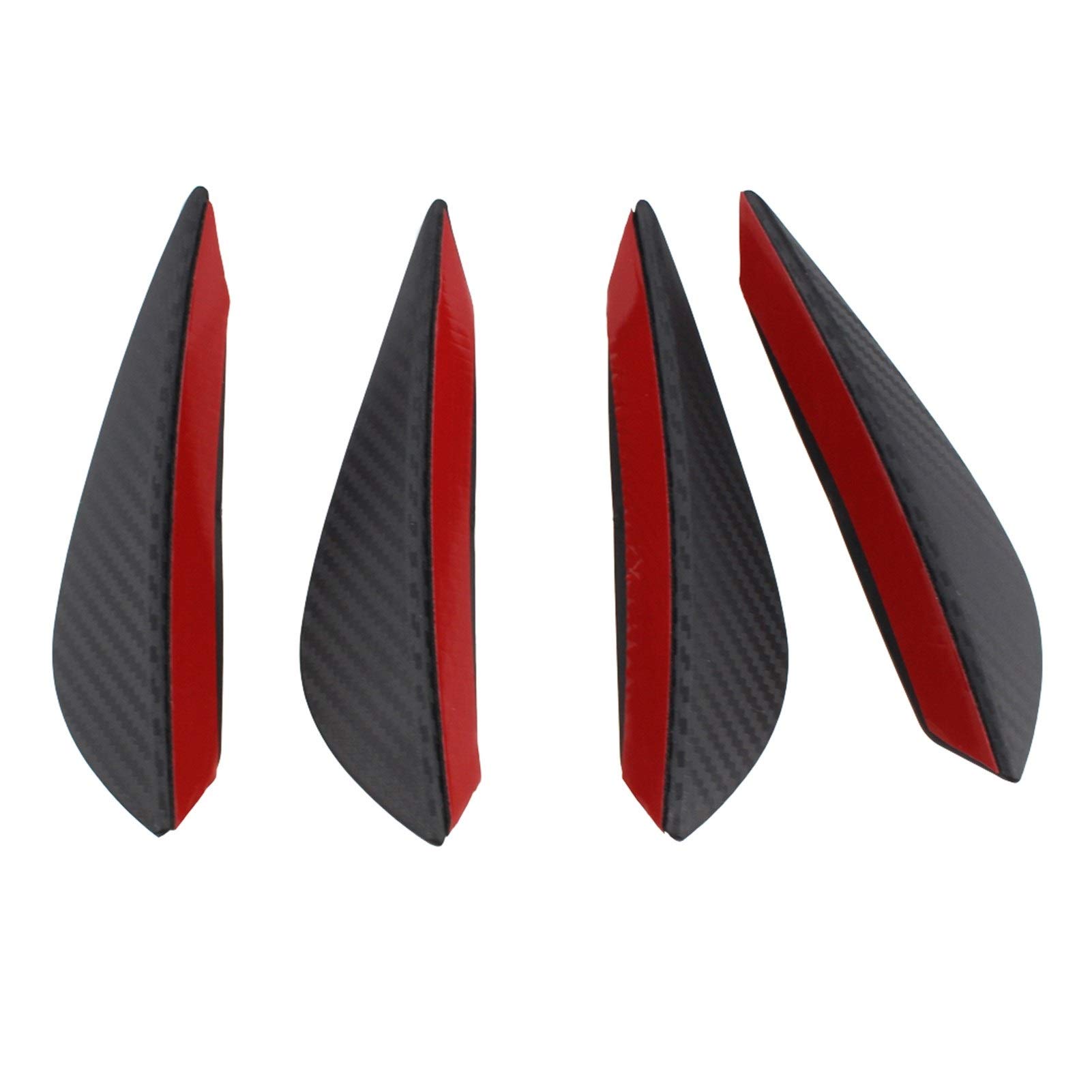 ZAPYVET 4 Teile/Satz Auto Spoiler Canards Front Stoßstange Lip Splitter Fin Air Auto Body Kit Valence Chin Zubehör Schwarz Carbon Faser Autospoilerverkleidung ZAPYVET 4 Teile/Satz Auto Spoiler Canards Front Stoßstange Lip Splitter Fin Air Auto Body Kit Valence Chin Zubehör Schwarz Carbon Faser Autospoilerverkleidung von ZAPYVET