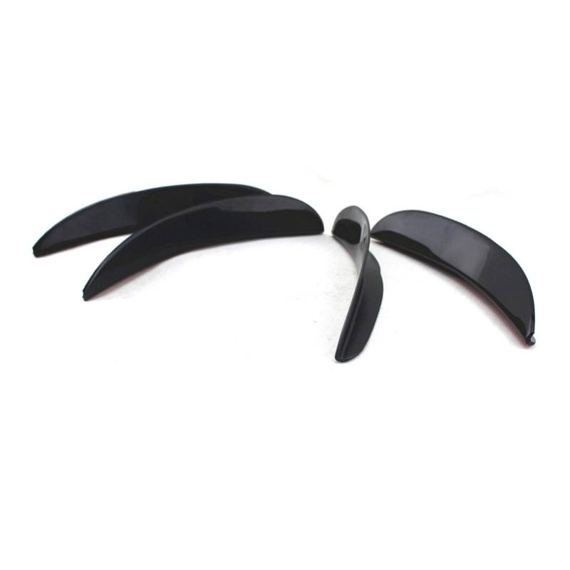 ZAPYVET 4 stücke 20cm Universal Schwarz Auto Vorderen Stoßfänger Flossen Spoiler Refit Canards Auto Dekoration Autospoilerverkleidung von ZAPYVET