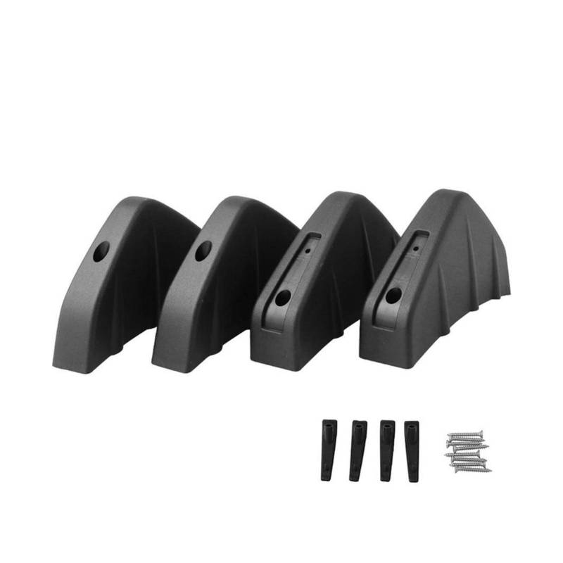 ZAPYVET 4 stücke Heckspoiler Universal Auto Hinten Körper Diffusor Auto Hinten Bumper Spoiler Auto Zubehör Autospoilerverkleidung(Black) von ZAPYVET