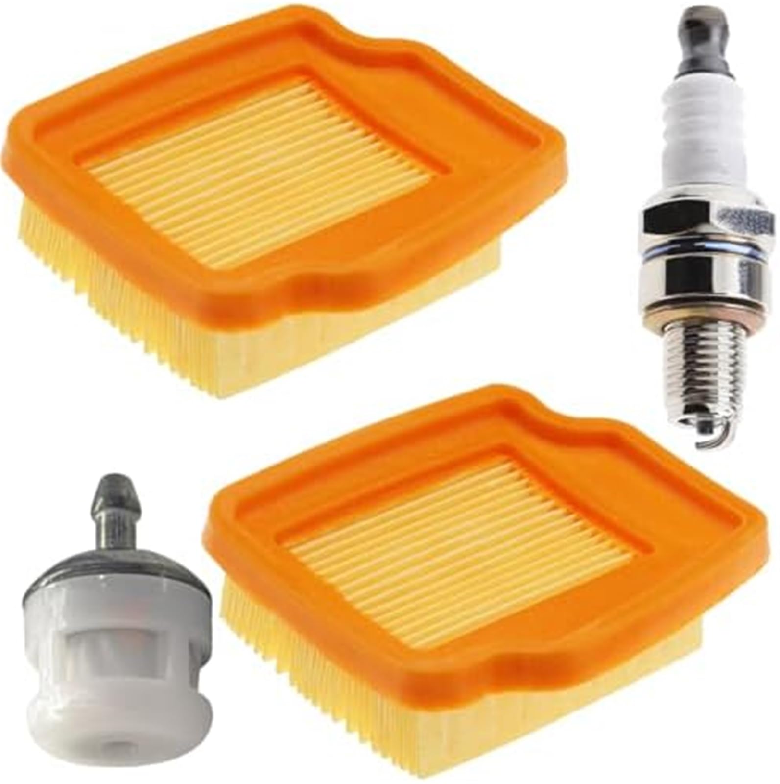 ZAPYVET 4149 141 0300 Rasenmäher-Luftfilter, Kraftstofffilter, Zündkerzen-Tune-Up-Kit 000 350 3503 CMR5H, for STIHL, KM94 KM94R KM94RC SP92 SP92C, Ersatz, 4 Packungen ZAPYVET 4149 141 0300 Rasenmäher-Luftfilter, Kraftstofffilter, Zündkerzen-Tune-Up-Kit 000 350 3503 CMR5H, for STIHL, KM94 KM94R KM94RC SP92 SP92C, Ersatz, 4 Packungen von ZAPYVET