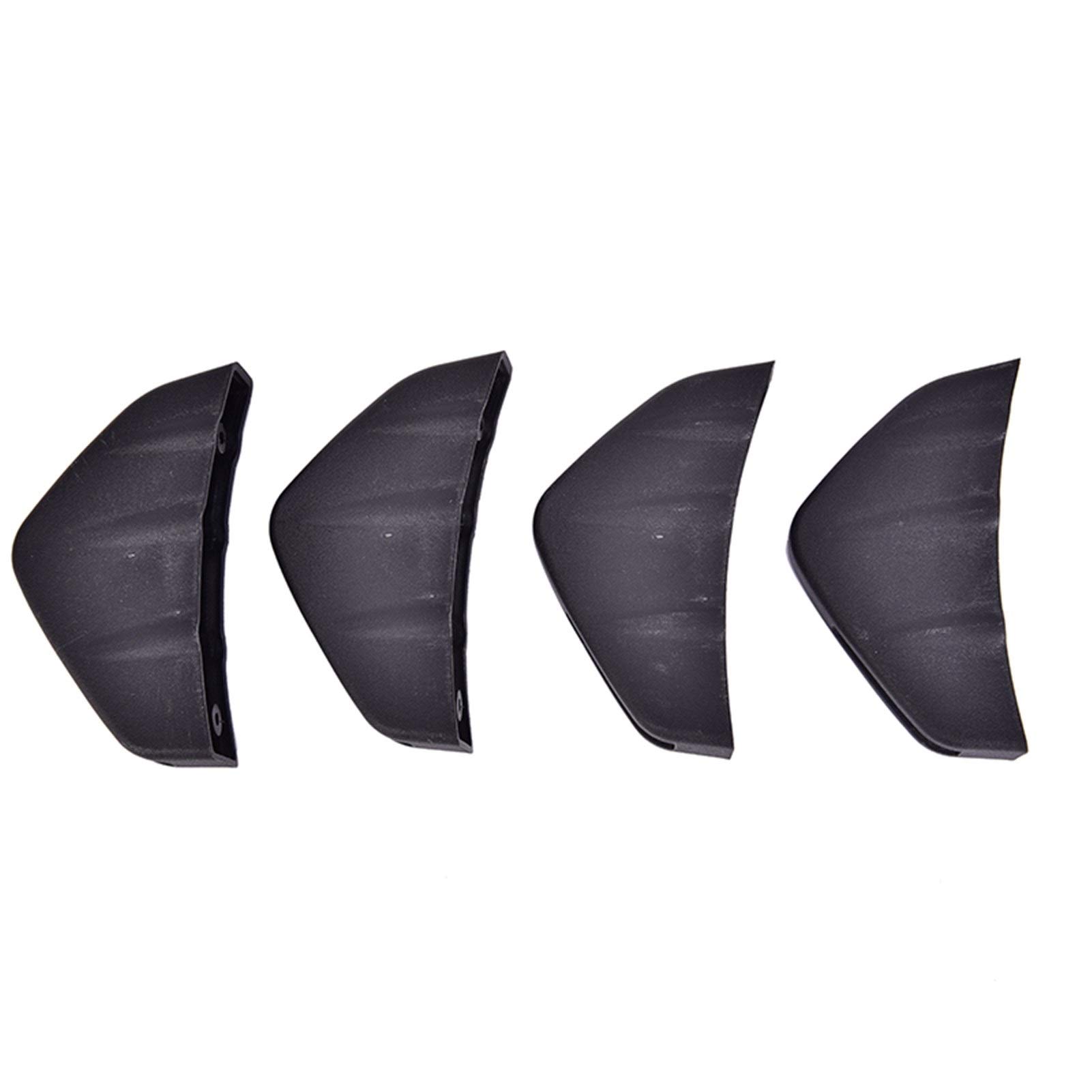 ZAPYVET 4Pcs Set Auto Hintere Stoßstange Lip Diffusor Fin 3 Flügel Spoiler Auto Zurück Bumpe Autospoilerverkleidung ZAPYVET 4Pcs Set Auto Hintere Stoßstange Lip Diffusor Fin 3 Flügel Spoiler Auto Zurück Bumpe Autospoilerverkleidung von ZAPYVET