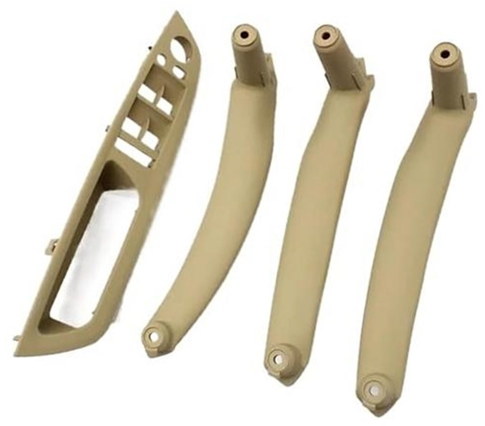 ZAPYVET 51416975791 LHD RHD Inner Fahrertür Fensterschalter Armlehnenabdeckung Zuggriff, for, X5 X6 E70 E71 E72 2007 2008 2009–2013 Auto-Innentürgriff(Beige Lhd 4pcs) von ZAPYVET