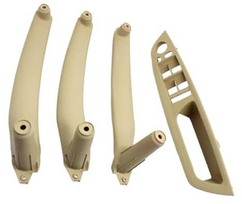 ZAPYVET 51416975793 51416975794 LHD RHD, for, X5 X6 E70 E71 E72 2007–2013, Auto-Innentür-Zuggriff, innere Armlehnenverkleidung Auto-Innentürgriff(Black RHD Beige Set) von ZAPYVET