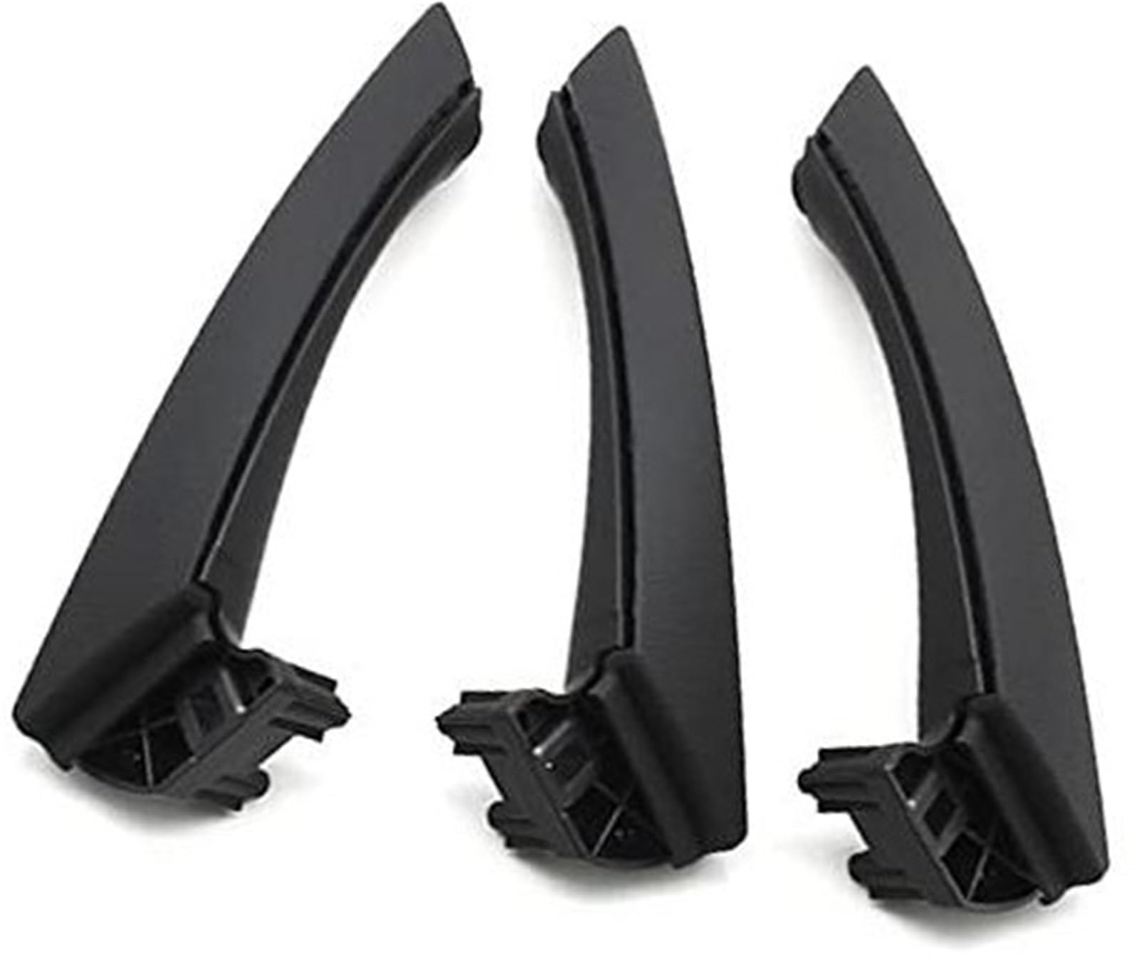 ZAPYVET 6 Stück LHD RHD Passagier-Innentürgriff-Abdeckungsverkleidung, for, 3er-Serie E90 E91 E92 316 318 320 325 328i 2004–2012 Auto-Innentürgriff(Black) von ZAPYVET