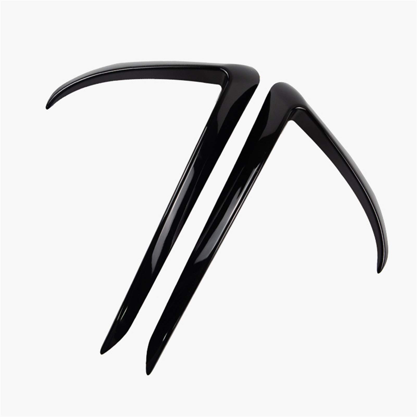 ZAPYVET ABS Auto Front Nebelscheinwerfer Stoßstange Splitter Lip Spoiler Diffusor Schutz Abdeckung Trim, for Tesla, Modell 3 2017 2018 2019 2020 Autospoilerverkleidung(Black) von ZAPYVET