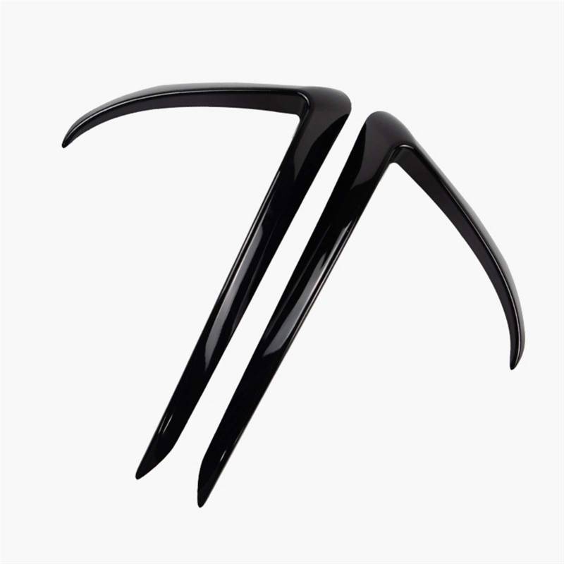 ZAPYVET ABS Auto Front Nebelscheinwerfer Stoßstange Splitter Lip Spoiler Diffusor Schutz Abdeckung Trim, for Tesla, Modell 3 2017 2018 2019 2020 Autospoilerverkleidung(Black) von ZAPYVET