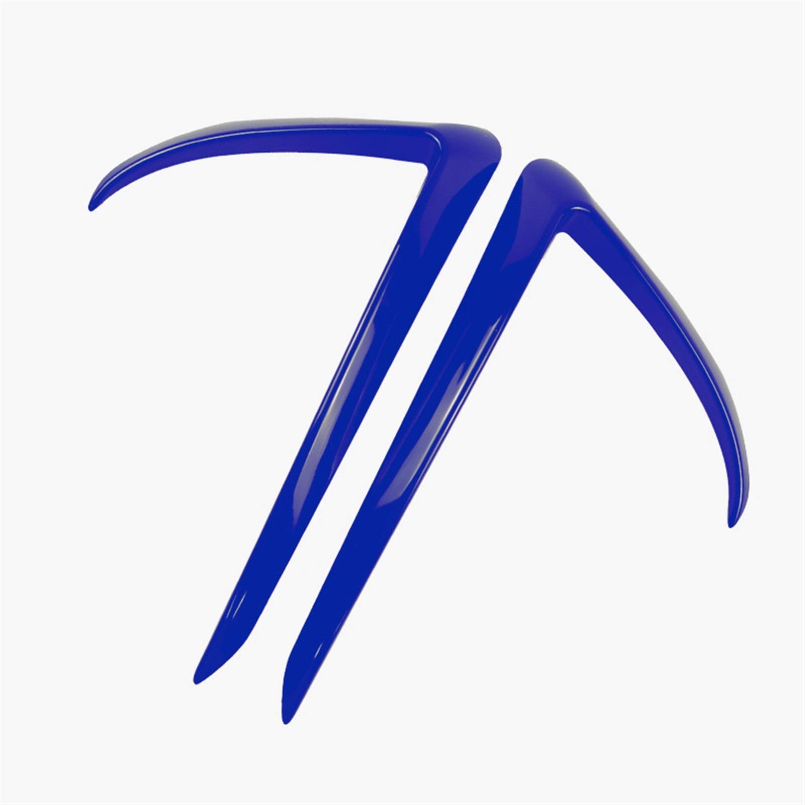 ZAPYVET ABS Auto Front Nebelscheinwerfer Stoßstange Splitter Lip Spoiler Diffusor Schutz Abdeckung Trim, for Tesla, Modell 3 2017 2018 2019 2020 Autospoilerverkleidung(Blue) von ZAPYVET