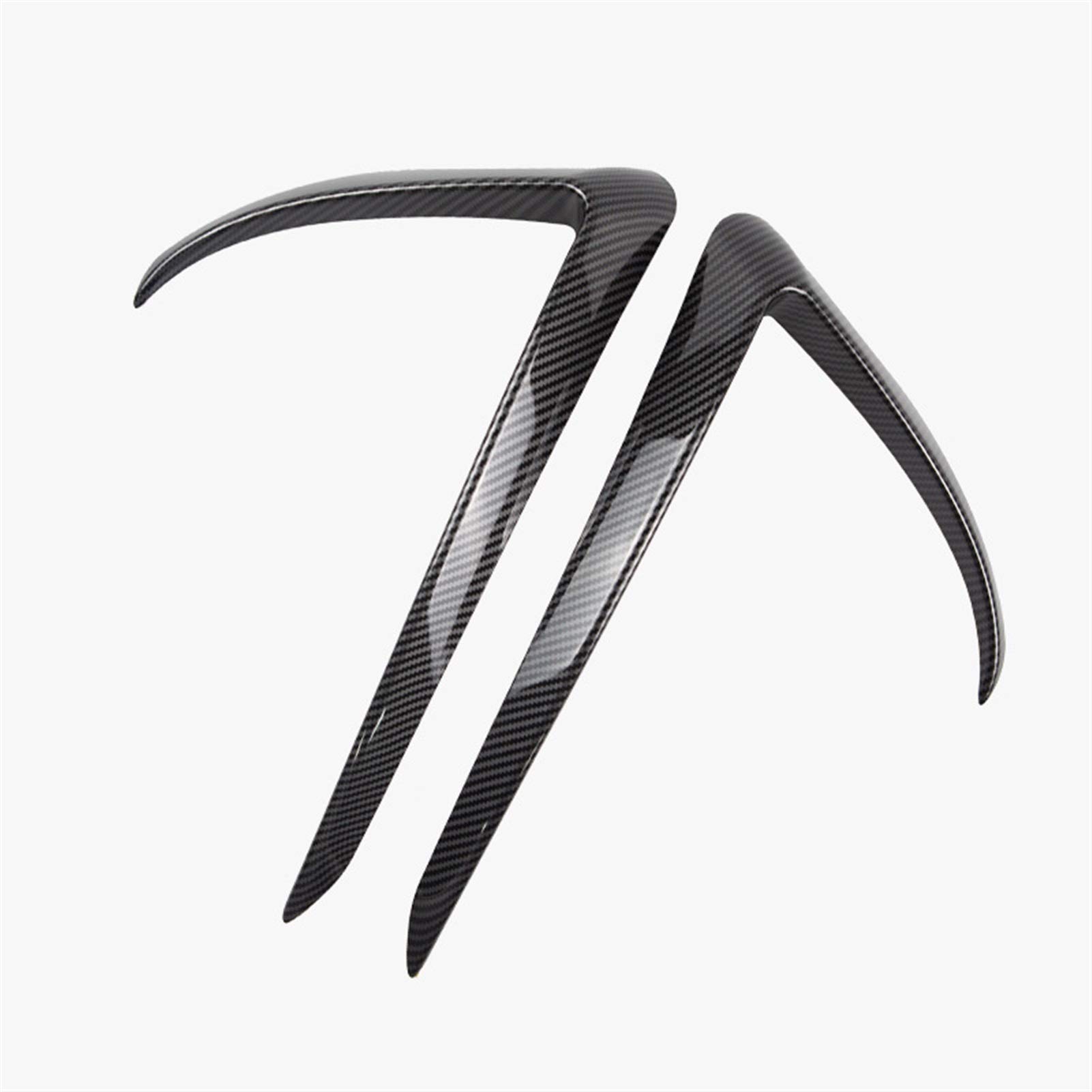 ZAPYVET ABS Auto Front Nebelscheinwerfer Stoßstange Splitter Lip Spoiler Diffusor Schutz Abdeckung Trim, for Tesla, Modell 3 2017 2018 2019 2020 Autospoilerverkleidung(Carbon Fiber Pattern) von ZAPYVET