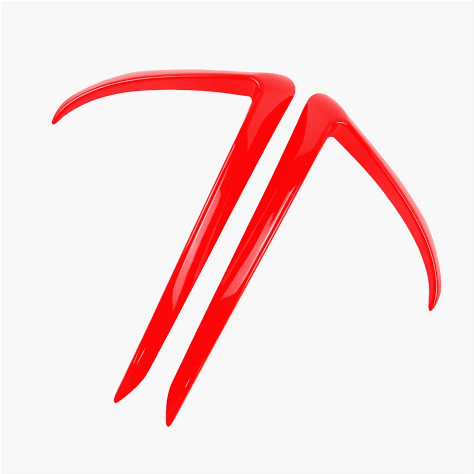 ZAPYVET ABS Auto Front Nebelscheinwerfer Stoßstange Splitter Lip Spoiler Diffusor Schutz Abdeckung Trim, for Tesla, Modell 3 2017 2018 2019 2020 Autospoilerverkleidung(Red) von ZAPYVET