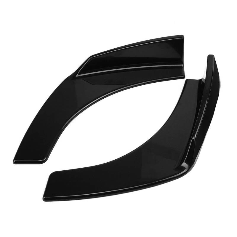 ZAPYVET ABS Schwarz 2 Stücke Universal Auto Front Stoßstange Lip Deflector Spoiler Splitter Diffusor Canard Lip Schutz, for VW, for Benz, for, Autospoilerverkleidung von ZAPYVET