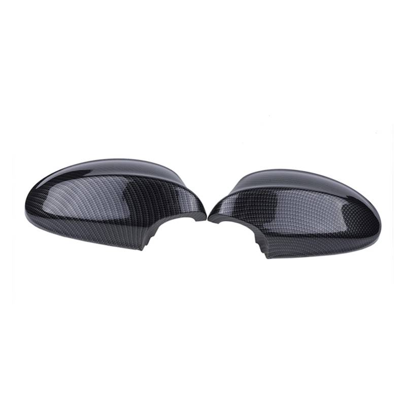 ZAPYVET Außenspiegelabdeckung Rückspiegelkappe Autozubehör Kohlefasermuster Schwarz, for, E90 E91 E81 E82 2005-2008 51167135097 51167135098 Autospiegelabdeckungen(Wing Mirror Cover1) von ZAPYVET