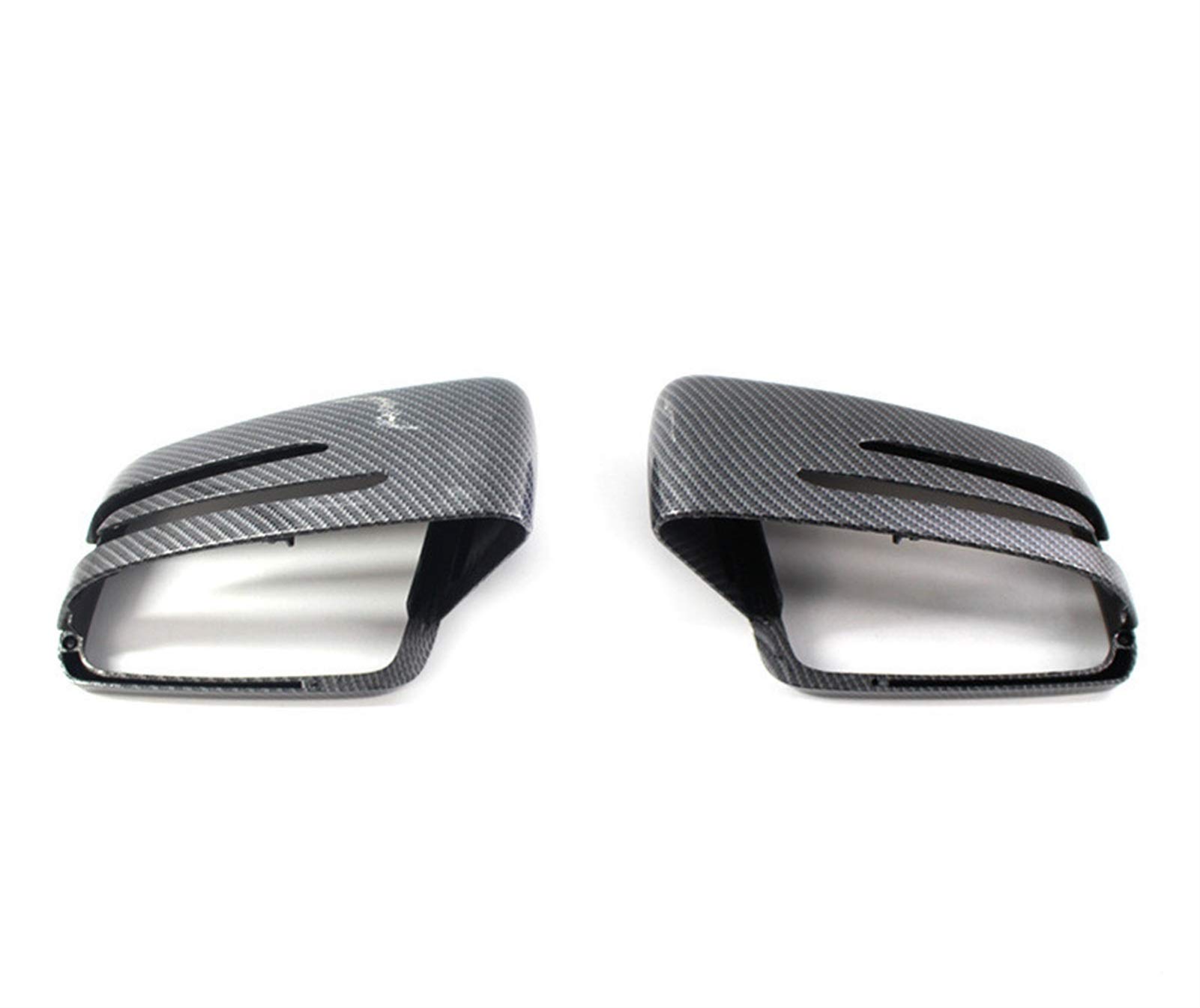 ZAPYVET Auto-Außenspiegel-Rückspiegel, schwarzes Gehäuse, LR, for, C-Klasse W176 W246 W204 W212 W221 CLS X156 C117 Autospiegelabdeckungen(Carbon Fiber Pattern) von ZAPYVET