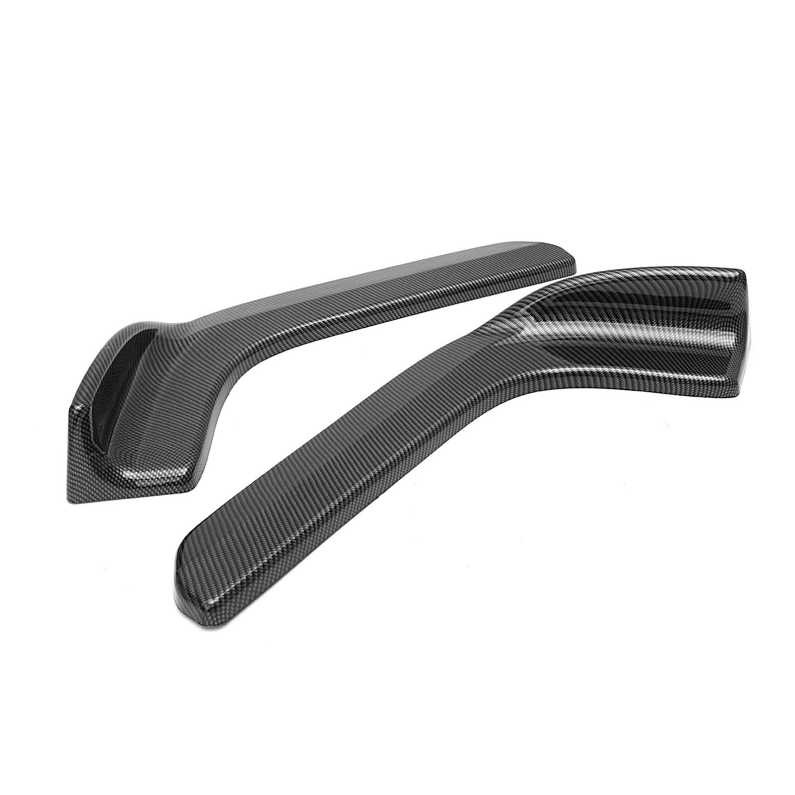 ZAPYVET Auto Carbon Fiber Style Universal Winglet Typ Auto Frontstoßstange Lip Diffusor Deflektor Spoiler Splitter Canard Lip Body Kit Autospoilerverkleidung ZAPYVET Auto Carbon Fiber Style Universal Winglet Typ Auto Frontstoßstange Lip Diffusor Deflektor Spoiler Splitter Canard Lip Body Kit Autospoilerverkleidung von ZAPYVET
