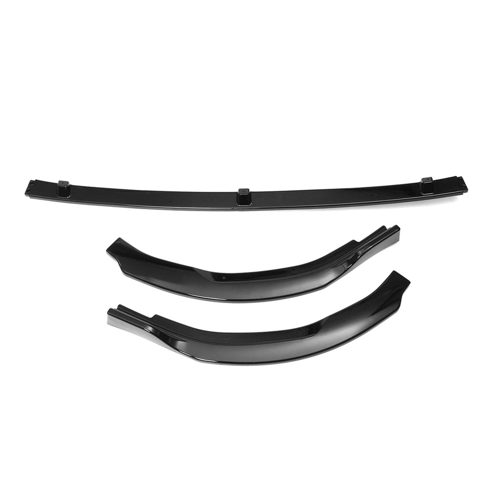 ZAPYVET Auto Frontstoßstange Lip Body Kit Spoiler Schutzabdeckung Diffusor Deflektorlippen, for Toyota, Camry L LE XLE 2018 2019 Autospoilerverkleidung(Glossy Black) von ZAPYVET