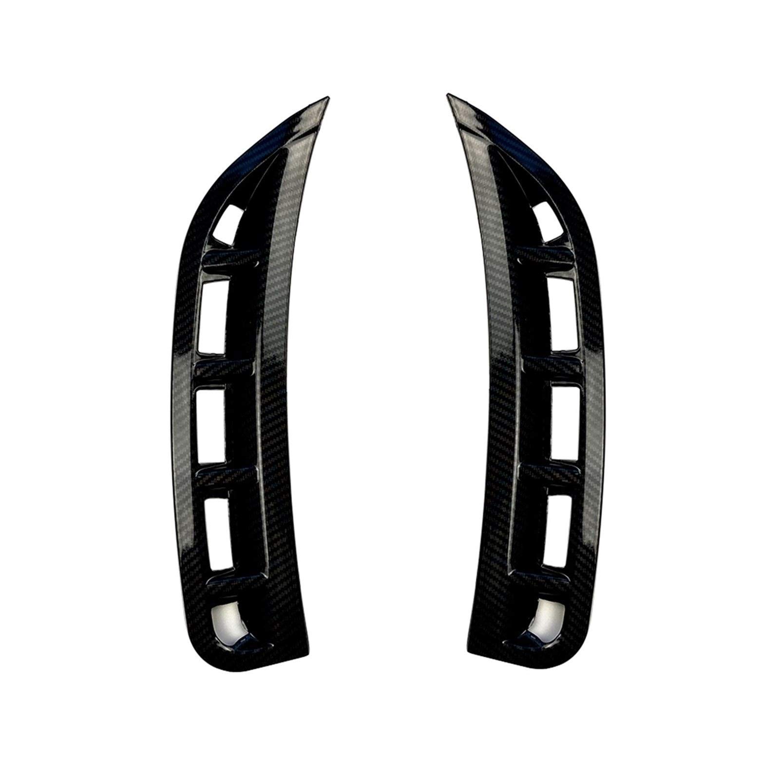 ZAPYVET Auto Frontstoßstange Seitlicher Entlüftungssplitter Spoiler Canard, for Mercedes, GLE W167 GLE350 GLE450 GLE53 2020 Styling-Formteil Autospoilerverkleidung(Carbon Look) von ZAPYVET