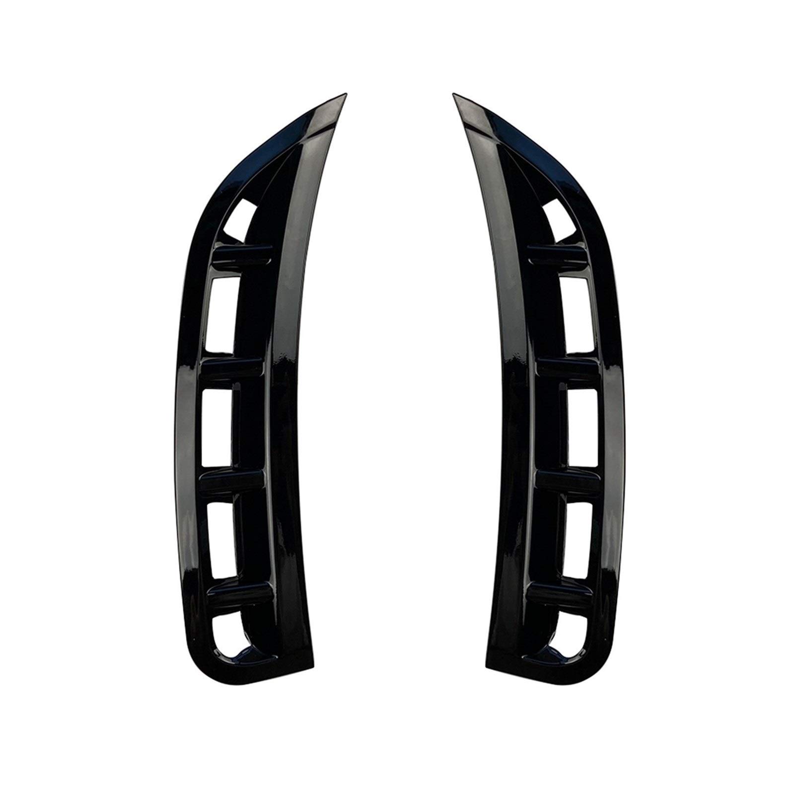 ZAPYVET Auto Frontstoßstange Seitlicher Entlüftungssplitter Spoiler Canard, for Mercedes, GLE W167 GLE350 GLE450 GLE53 2020 Styling-Formteil Autospoilerverkleidung(Glossy Black) von ZAPYVET