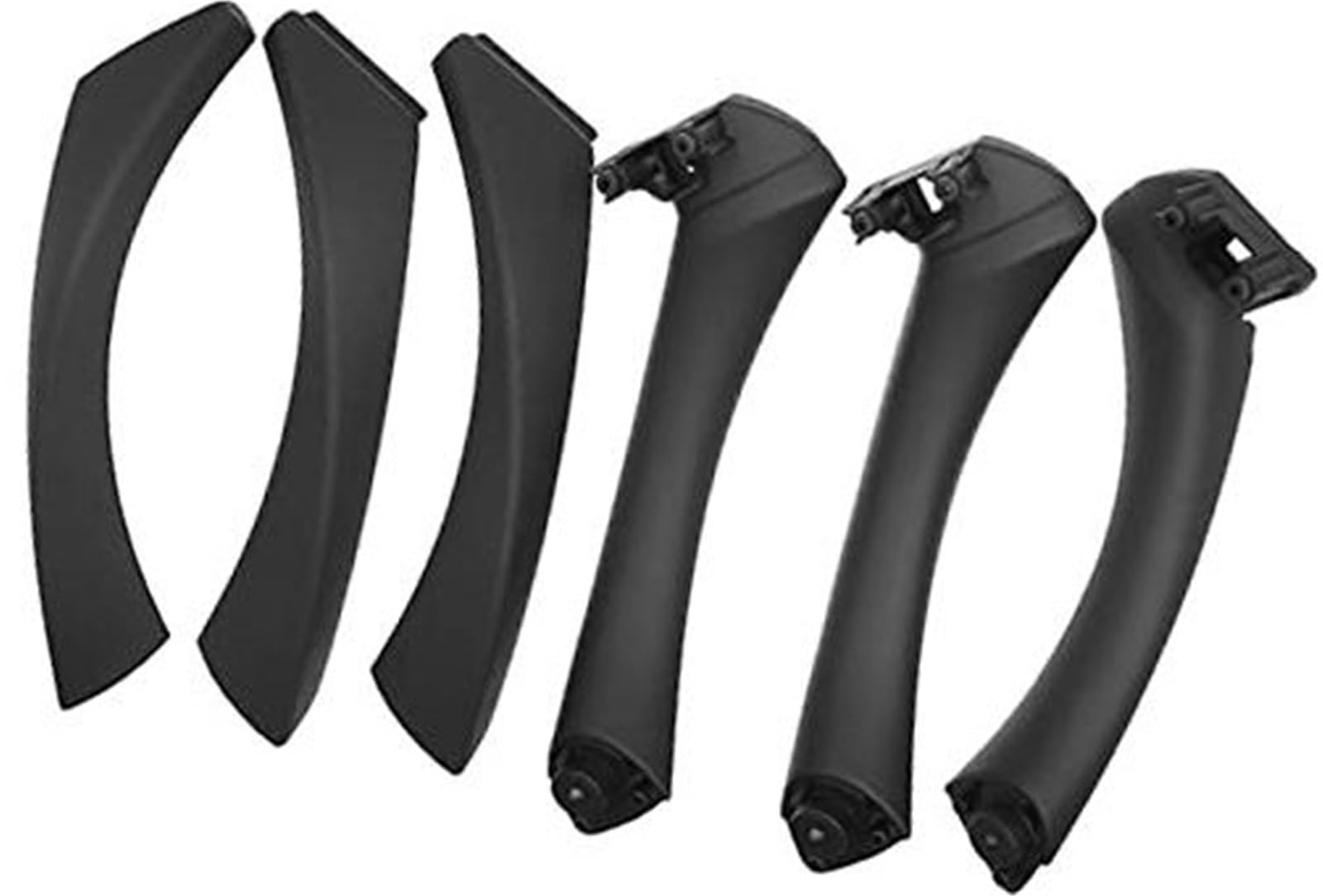 ZAPYVET Auto-Innengriff-Innentürverkleidung, Zugverkleidungsabdeckung Links rechts, for, 3er-Serie E90 E91 316 318 320 325 328 2004–2012 Auto-Innentürgriff(Black 3 Set) von ZAPYVET
