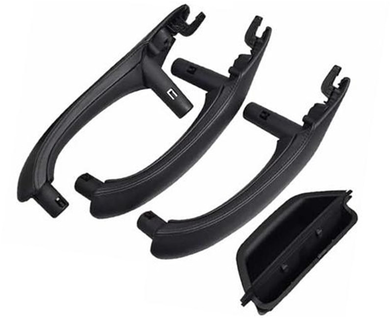 ZAPYVET Auto-Innentür-Zuggriff-Lederbezug-Set, Ersatz-LHD RHD, for, X3 X4 F25 F26 2010–2016 51417248502R Auto-Innentürgriff(Black 4-lhd-Black) von ZAPYVET