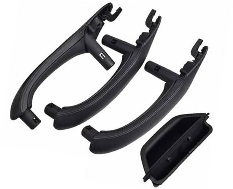 ZAPYVET Auto-Innentür-Zuggriff-Lederbezug-Set, Ersatz-LHD RHD, for, X3 X4 F25 F26 2010–2016 51417248502R Auto-Innentürgriff(Black 4-lhd-Black) von ZAPYVET