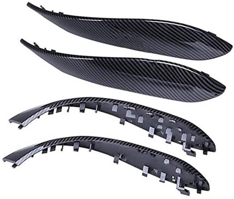 ZAPYVET Auto-Innentür-Zuggriff-Panel-Abdeckungsverkleidung, 4 Stück, for, 3er-4er-Serie F30 F31 F32 F33 F34 F35 F36 F80 F82 F83 Auto-Innentürgriff(Carbon Fiber) von ZAPYVET