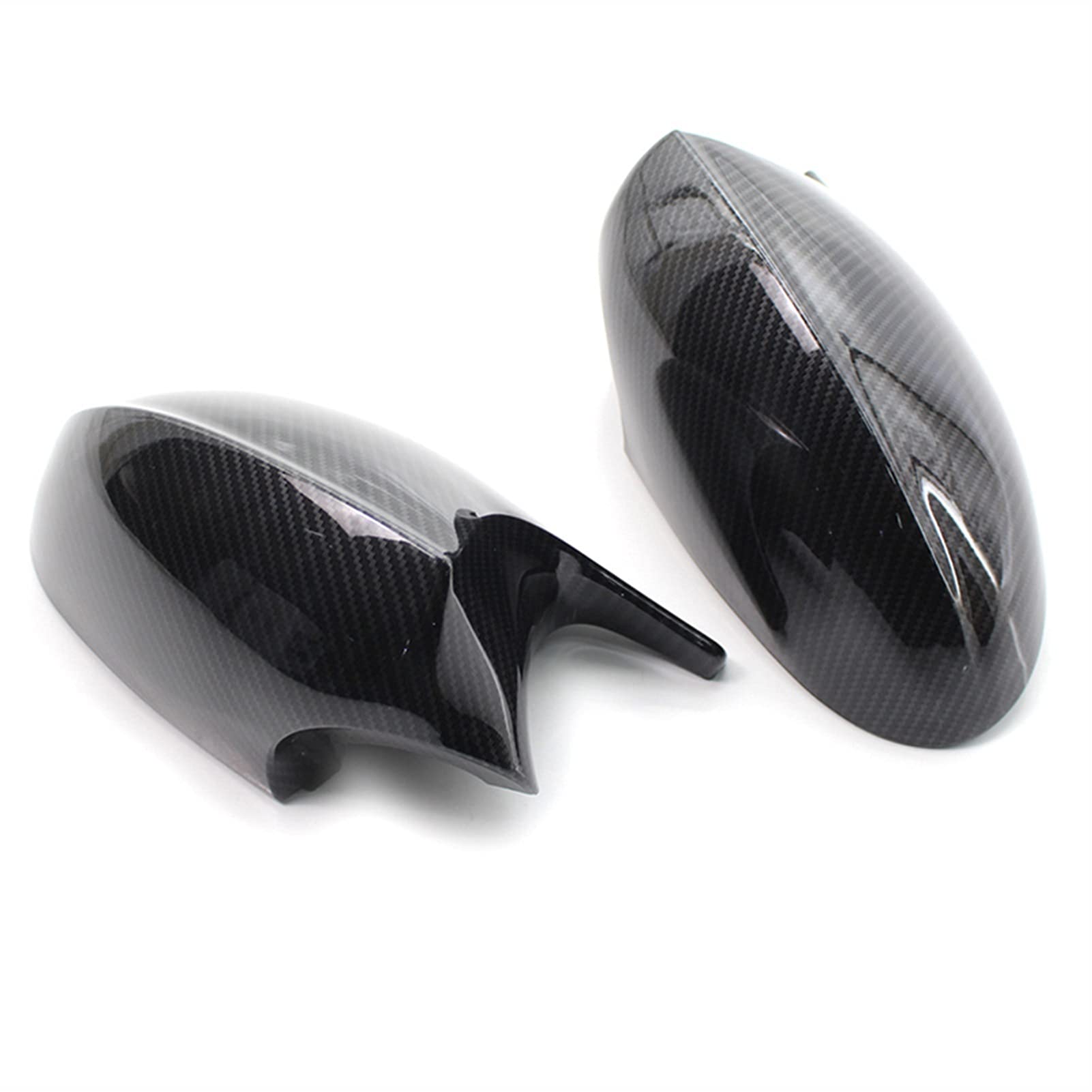 ZAPYVET Auto-Rückspiegelkappen, Tür-Seitenspiegelschalen, Mattschwarz, Auto-Rückspiegelabdeckungen, for, E92 E90 E91 PRE LCI 2006–2007 Autospiegelabdeckungen(Carbon Fiber Look) von ZAPYVET