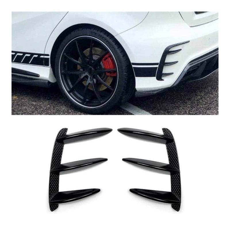 ZAPYVET Auto Schwarz Heckspoiler Spoiler Flanke Rückenwind, for Mercedes-Benz, A-Klasse W176 A200 A260 Autospoilerverkleidung von ZAPYVET
