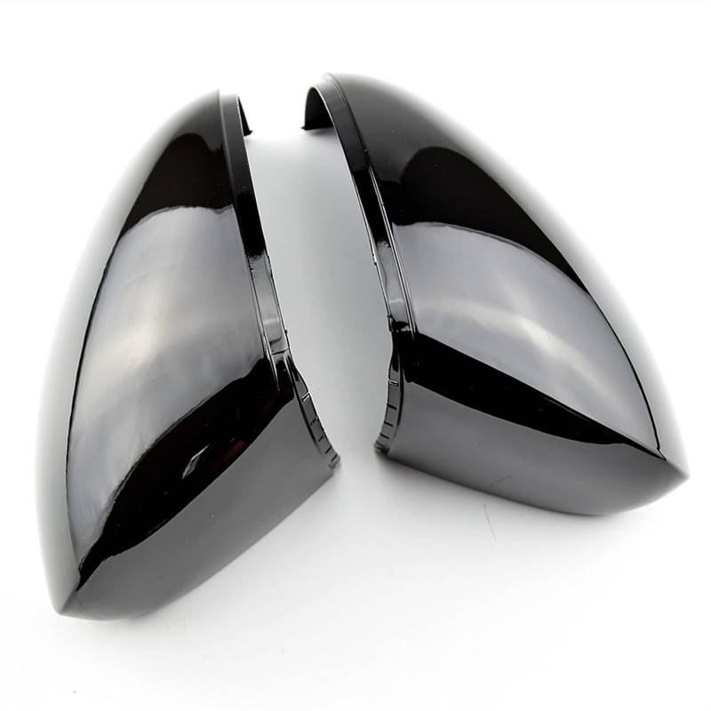 ZAPYVET Auto Side Rearview Mirror Cover Wing Mirror Shell Cap Housing, for VW, for, 2008 2009 2010 2011 2012 2013 2014 2015 Autospiegelabdeckungen(Bright Black) von ZAPYVET