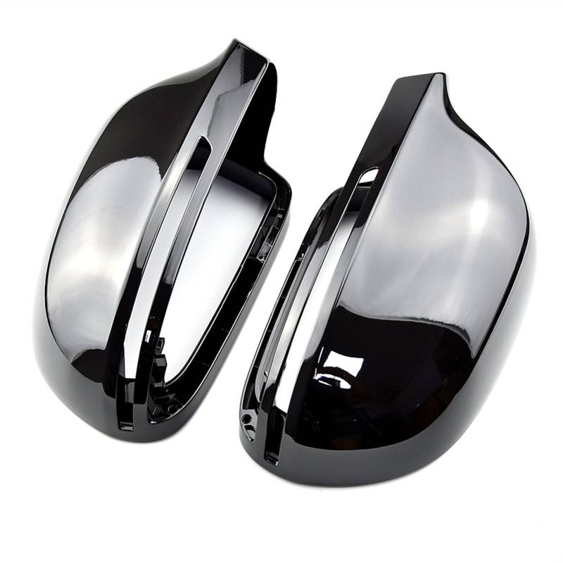 ZAPYVET Autospiegelabdeckung, for, B8 A3 A4 A5 A6 S4 RS4 S6 RS6 1 Paar Leuchtend Schwarze Rückspiegelabdeckungs-Schutzkappe Auto-Styling Autospiegelabdeckungen(Bright Black) von ZAPYVET