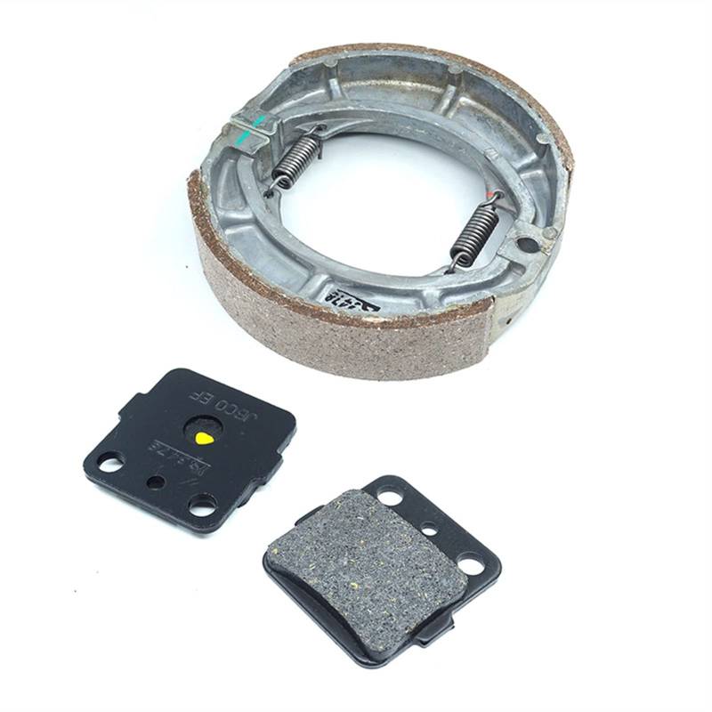 ZAPYVET Bremsbeläge vorne und Bremsbackensatz hinten, for DF200E 1997 1998 1999 DR200E 1997-2000 DR200S 2015 mit Federn(Whole Set) von ZAPYVET