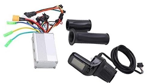 ZAPYVET Brushless-Controller for Scooter mit 886-LCD-Display, Griff-Kit, 24 V, 36 V, 48 V, 350 W, for Elektrofahrräder Elektroroller-Controller von ZAPYVET