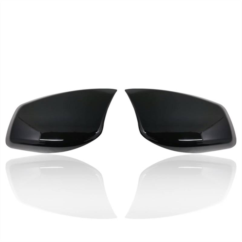 ZAPYVET Car Rear View Door Wing Mirror Side Mirror Cover Caps Shell Case, for, E60 E61 E63 E64 5 Series Model 2004-2008 Carbon Fiber Autospiegelabdeckungen(Black One Pair) von ZAPYVET