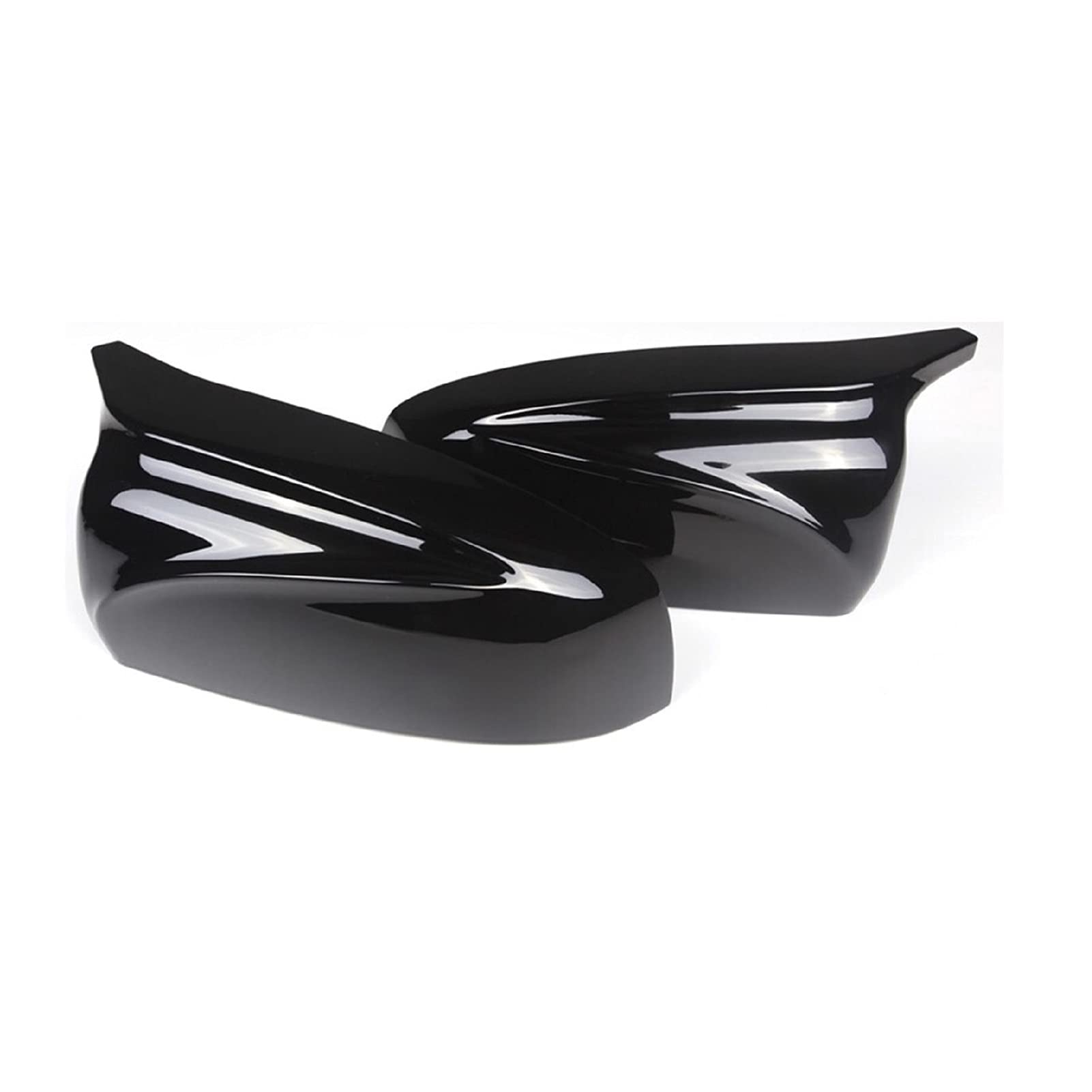 ZAPYVET Carbon Fiber ABS 2X Spiegelabdeckung X5 Autospiegelabdeckungen(Glossy Black) von ZAPYVET